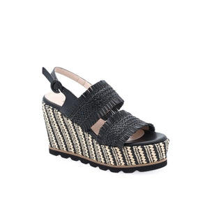 ALBANO - Sandales Plateformes - Noir