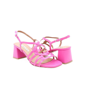 ALBANO - Sandales à talon moyen - Fuchsia