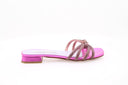 ALBANO - Mules plates en strass - Fuchsia