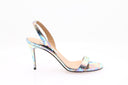 AQUAZZURA - So Nude 85 Sandal - Multichrome Rose/Bleu/Vert