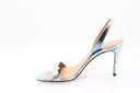 AQUAZZURA - So Nude 85 Sandal - Multichrome Rose/Bleu/Vert