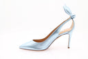 AQUAZZURA - Bow Tie 85 Pump - Bleu