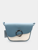 Sac à main style rétro - Bleu & Blanc