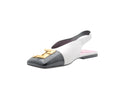 BALMAIN - Eden 15 Slingback - Blanc/Noir