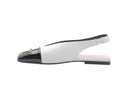 BALMAIN - Eden 15 Slingback - Blanc/Noir
