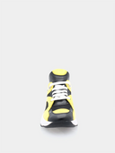 Dynamic Leather Sneakers - Yellow & Black
