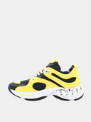 Dynamic Leather Sneakers - Yellow & Black