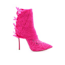 CASADEI - Bottes pour Femmes en dentelle extensible en tissu tricoté - Fushia