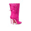 CASADEI® - Bottes en dentelle stretch - Fuchsia