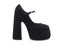 Plongez dans l'aventure avec les chaussures CASADEI - Camoscio - Noir! Dotées d'un talon de 16 cm et d'une plateforme de 6,5 cm, ces chaussures noires en daim vous offrent un style audacieux et unique. Agrémentées d'une boucle argentée et d'un bout rond, elles vous accompagnent dans toutes vos extravagances. Osez prendre des risques avec ces chaussures à la fois élégantes et captivantes!