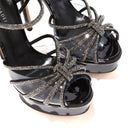 CASADEI® - Flora Cristal Sandales Plateformes - Noir