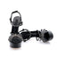 CASADEI® - Sandales Plateformes en cuir noir - Flora Cristal