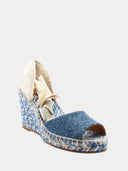 Piia espadrille à talon compensé - Denim
