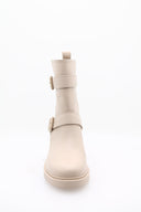 GIANVITO ROSSI - Ryder 45 Buckle Bottie Kalfsleer - Schuim