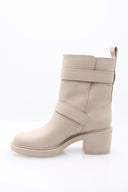 GIANVITO ROSSI - Ryder 45 Buckle Bottie Kalfsleer - Schuim