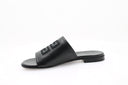 GIVENCHY - Sandales plates en cuir - Noir