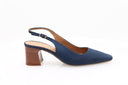 LODILOVE - Escarpin en nubuck - Bleu foncé