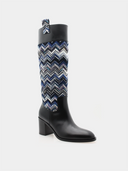 Sophic Boot Chevron Wave - Bleu et Noir