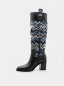 Sophic Boot Chevron Wave - Blauw en Zwart