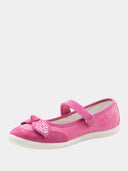 Ballerines enfant à bride fine - Fuchsia
