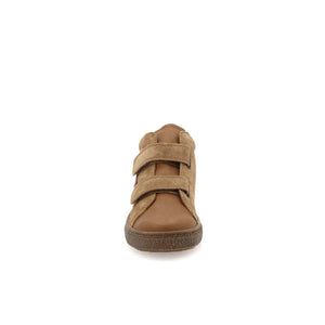 NATURINO - Baskets montantes Garçon en cuir et suède Albus Star - Marron