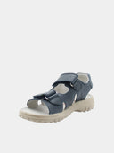 Sandales ouvertes enfant à brides avec étoile bleue - Bleu