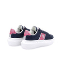 U.S. POLO ASSN. - Baskets en cuir écologique pour Filles Helis - Bleu et rose