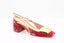 RUPERT SANDERSON - Cavalla Sling Velvet - Magenta