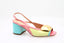 RUPERT SANDERSON - Carmel Sling - Bleu/Vert/Rose