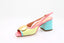 RUPERT SANDERSON - Carmel Sling - Bleu/Vert/Rose