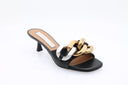 Sandalen met hak - Zwart