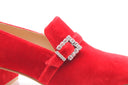 STUART WEITZMAN - Crystal Geo Buckle - Rouge