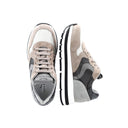 VOILE BLANCHE - Baskets en daim - Beige et Gris